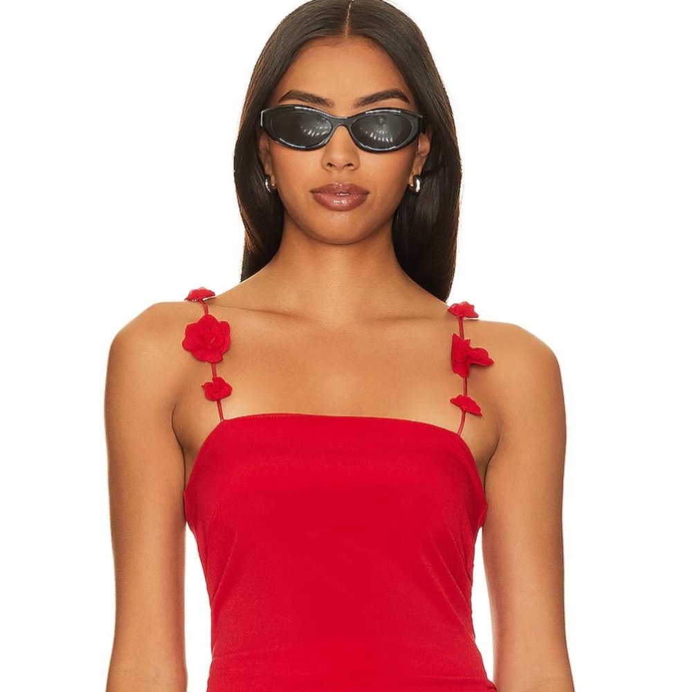 Nuovo Top With Flower Straps Musier Paris